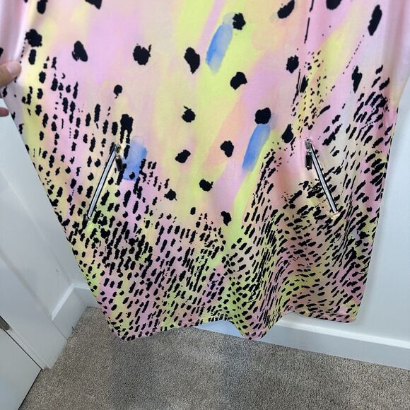Jamie Sadock Golf Dress XL Sleeveless Pink Blue Abstract Colorful Luna Bright - Picture 3 of 12